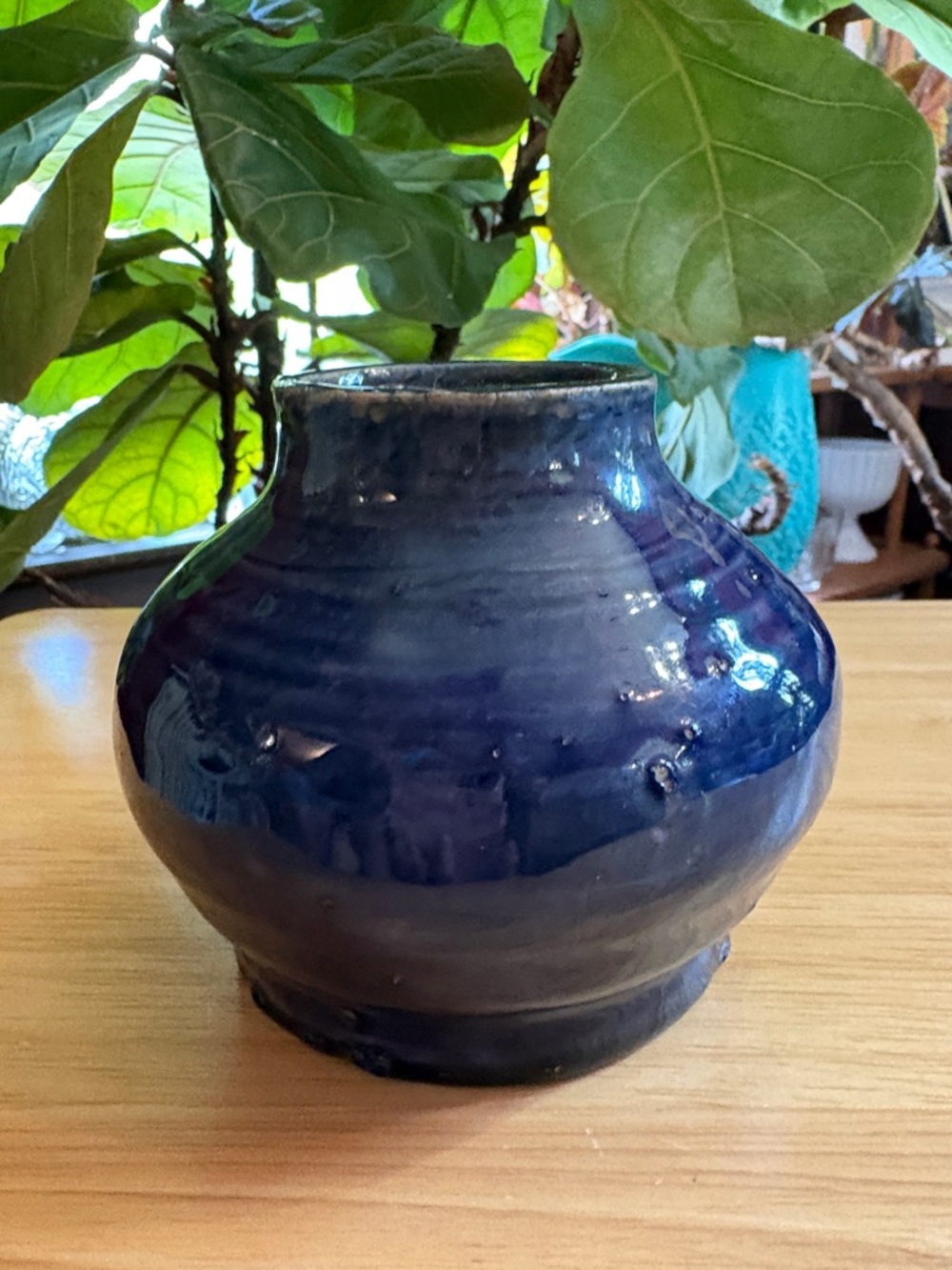 Deep Blue Handmade Ceramic Vase